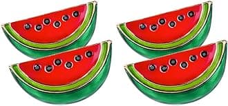 SAFIGLE Watermelon Enamel Pin: Watermelon Brooch Cute Fruit Brooch Pin Lapel Pin Food School Teacher Enamel Lapel Pin for Summer Gifts Birthday Lapel Collar Accessories 3pcs
