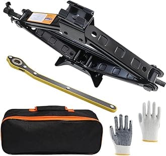 2 Ton 4409 lbs Scissor Lift Jack for Car Jack Kit Spare Tire Changing Tool Set Car Emergency Kits for Vehicles Universal (Basic Set)