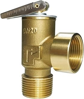 150 PSI Water Heater Pressure Relief Valve 3/4" NPT Connection, Max Input 510,000 BTU/h, Thickened Brass Body with Stainless Steel Spring Pressure Release Valve, Use for Cold & Hot Water System