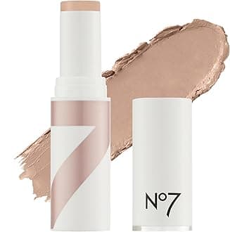 No7 Stay Perfect Stick Foundation - Medium Coverage Long Wear Cream Foundation for All Skin Types - Contains Squalene for Hydrating Foundation Makeup - Cool Vanilla, (10g)