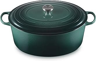 Enameled Cast Iron Signature Oval Dutch Oven, 15.5qt., Artichaut