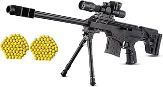 HALO NATION® M955 M908 24 Inches Sniper Gun Toy M 908 M4 BB Bullet Toy Gun - 63 cm Power Shot Plastic PUBG AWM BB Bullet Toy Gun for Kids -with 500 BB Bullets