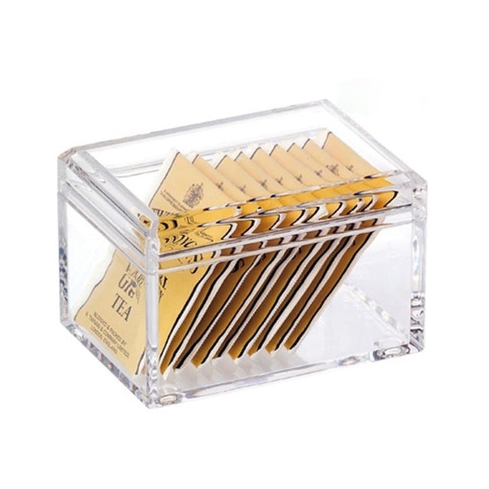 Clear Plastic Sugar packet holder Kitchen Storage Organizer for Coffee Condiment Packet,Sweetener,Sugar,Sweeteners,Tea Bags,Creamers,Salt,Dry Milk,cards,spices,Tissue,Sachets