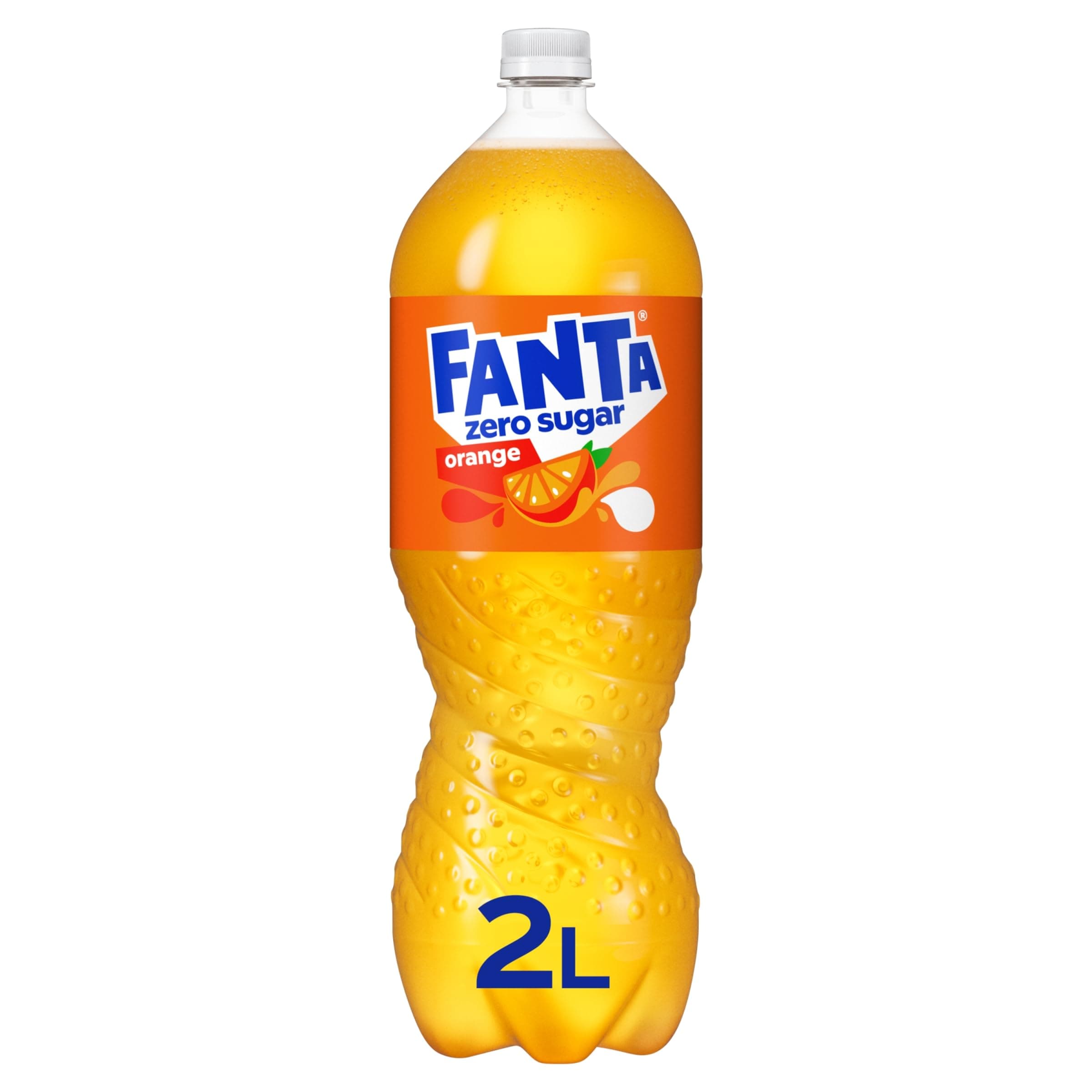 Orange Zero Added Sugar Soft Drink Bottle 2000 ml