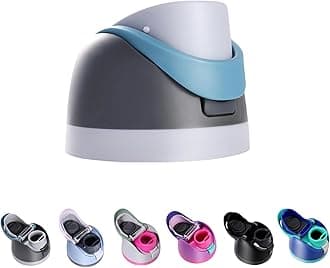 Replacement Lid for Owala Freesip, One Button Top Replacement, Leakproof BPA-Free Sport Water Bottle Cap Replacement Compatible with Grey Owala 24oz 32oz 40oz 16oz (Dark Grey)