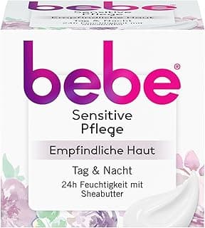 bebe Sensitive Care (50 ml), Moisturises 24 Hours for Sensitive Skin with Shea Butter