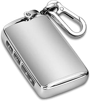 for Mazda Key Fob Cover,TPU Protector Key Holder with Keychain for 2019-2021 Mazda 3,for 3 Hatchback,for 2020-2021 CX-5,CX-30,CX-9,CX-12 3-4-Buttons Smart Key(Sliver)