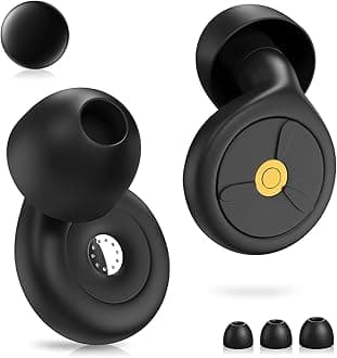 Earplugs for Sleep, 55 dB Complete Sound Insulation, Misen Noise Cancelling, Sound Insulation Filter, Ear Plugs with Alarms, Washable, Soundproofing, Sleep Rest, Hypersensitivity, Earphones