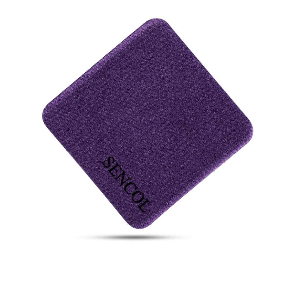 [4-Pack] - Microfiber Screen Cleaner Sticker; Screen Cleaner Cloth; 4-in-1; [Large Size]: 1.6 x 1.6 inches (4cm x 4cm) (Purple)