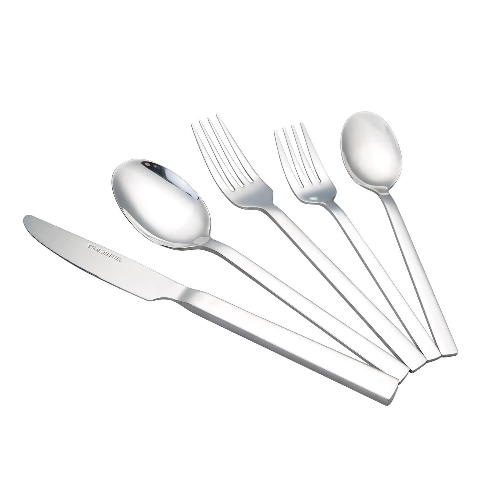 Utiao 60 Pieces Flatware Sets, Stainless Steel Silverware Set
