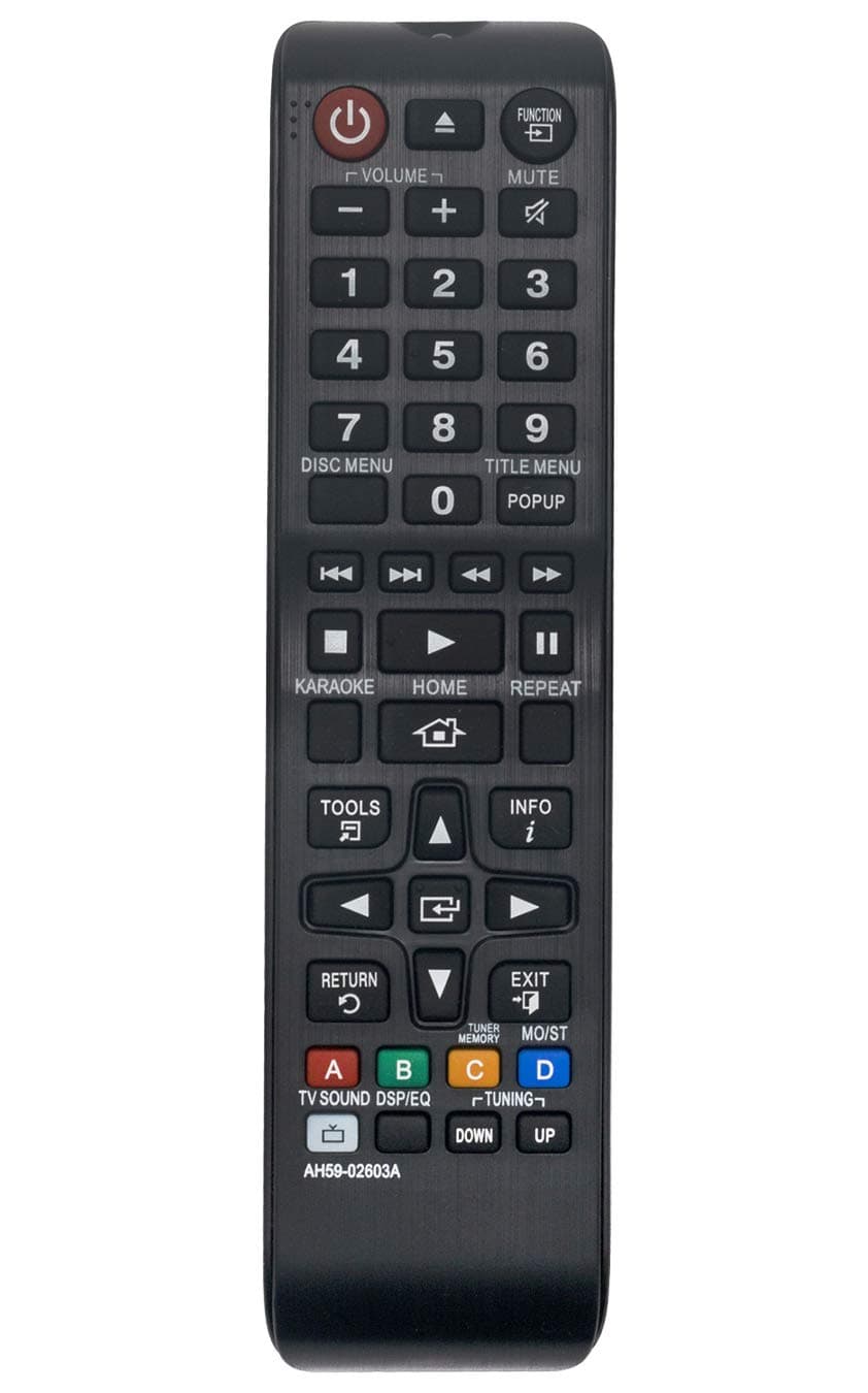 AH59-02603A Remote Control Replace Fit for Samsung Blu-ray Home Theater System HT-J5100K HT-J5150HK HT-J4500K HT-J4530K HT-J4550K HT-J5150HK HT-J5150 HT-H4500K HT-H4530K HT-H4550K HT-H4530HK