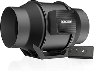 CLOUDLINE A6, Quiet 6” Inline Duct Fan with Speed Controller, EC Motor - Ventilation Exhaust Fan for Heating Cooling Booster, Grow Tents, Hydroponics