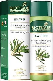 Tea Tree Skin Clearing Mattifying Facial Toner, Normal to Oily Skin Face Toner, 120ml