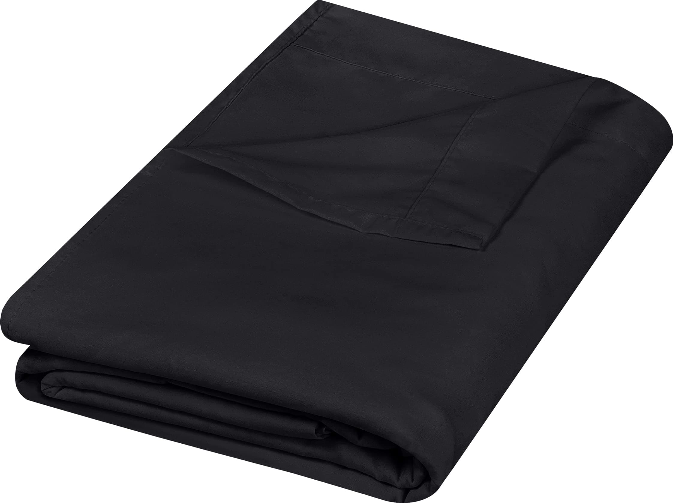 Utopia Bedding Flat Sheet - Soft Brushed Microfiber Fabric - Shrinkage & Fade Resistant Top Sheet - Easy Care - 1 Flat Sheet Only (Queen, Black)