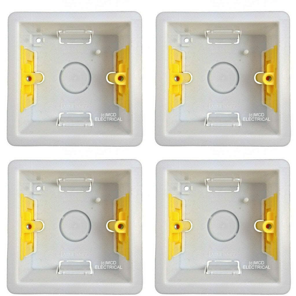 Appleby SB632 Deep Dry Lining"Fast Fix" Boxes Single 1 Gang 47mm Deep (Pack of 4)