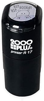 Hip Hip Hooray! Hippo Stamp / 2000 Plus Self Inking Teacher Stamper/Black Imprint Planner Worksheet Stamp