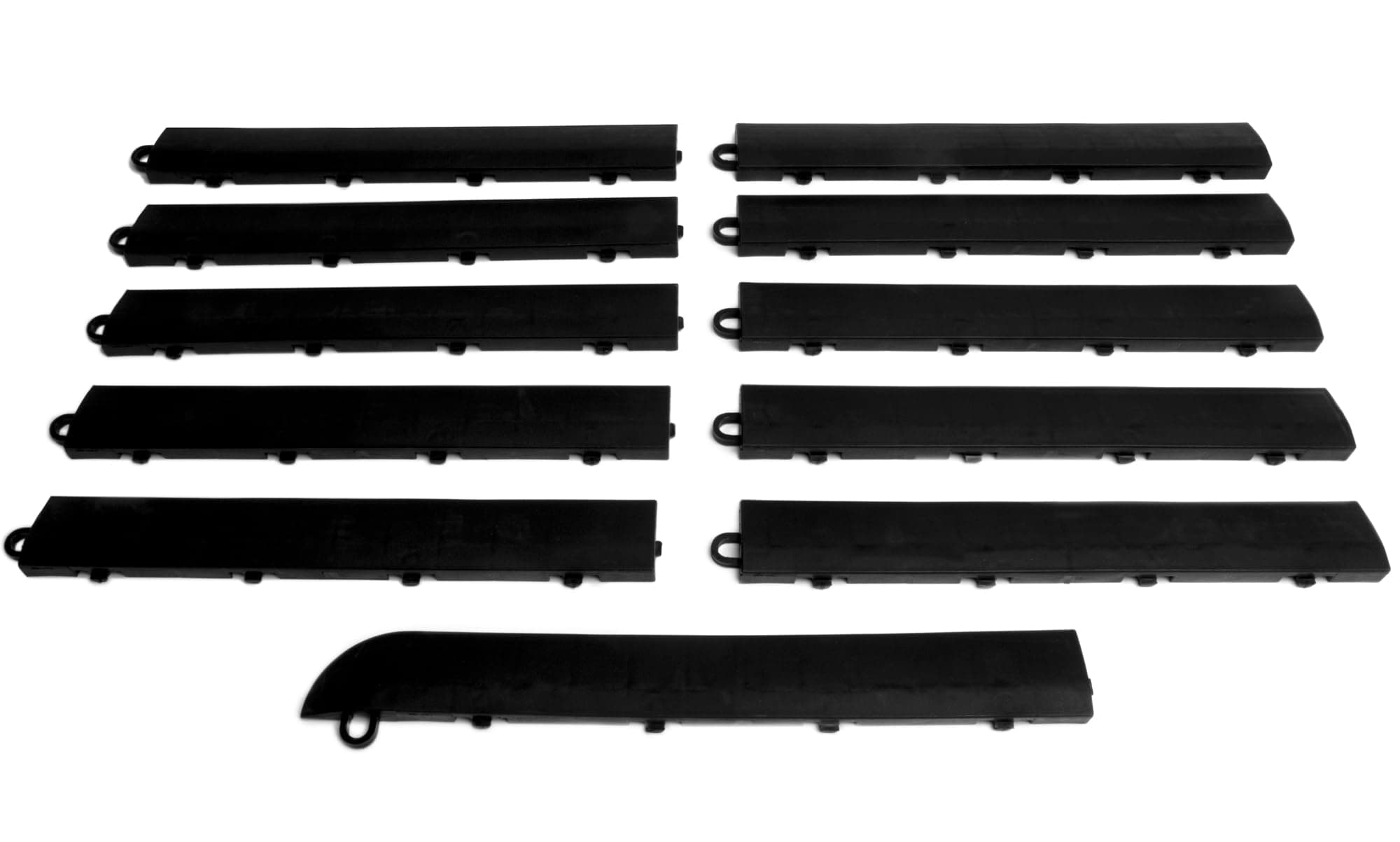 Transition Edge Kit, Durable Interlocking Modular Garage Floor Edging, Compatible with RaceDeck, GarageTrac and GarageDeck Products