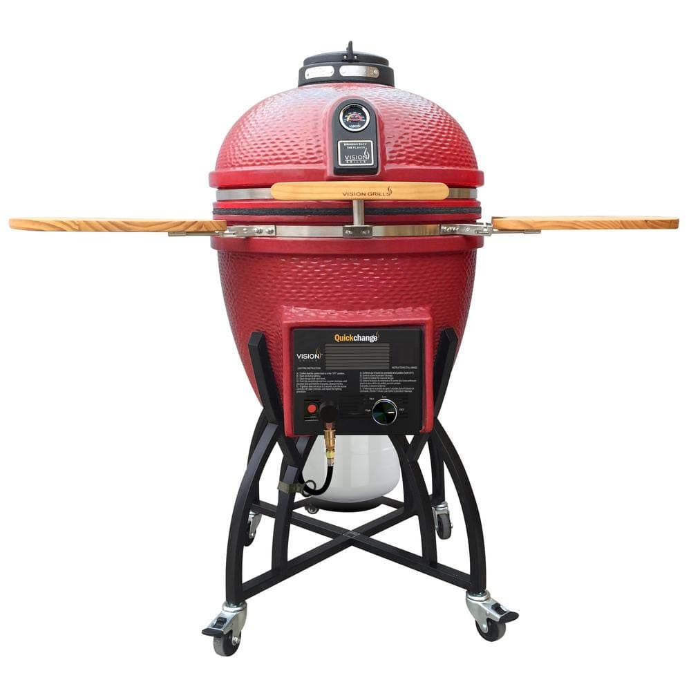 Grills Ceramic Kamado (Large, Chili Red)