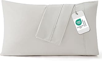 Bedsure Queen Pillow Cases Set of 2 - Brushed Microfiber Pillowcase 2 Pack, Super Soft Pillowcase, Pillow Case Covers with Envelope Closure for Kids, Wrinkle, Fade Resistant, Linen, 20x30 Inches