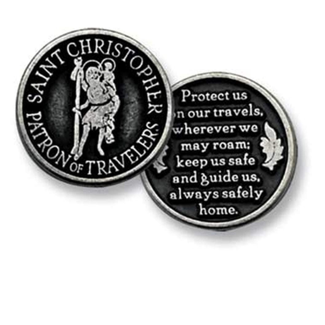 Cathedral Art Saint Christopher Pocket Token, 1-inch