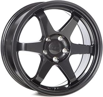 Model SIX-1 17 Inch TE37 Style Wheels Carbon Gray - 17X8 / Bolt Pattern, 5-100 - 35mm Offset, 73.1 Bore