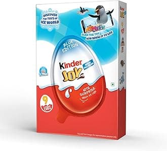Kinder Joy Surprise Gift Pack Blue T9, Chocolate, 300 grams