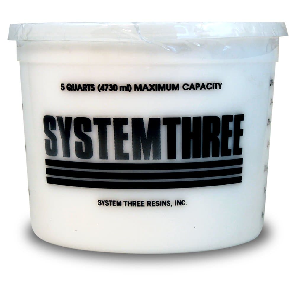 System Three Silica Thickener, 5 Qt Tub, White