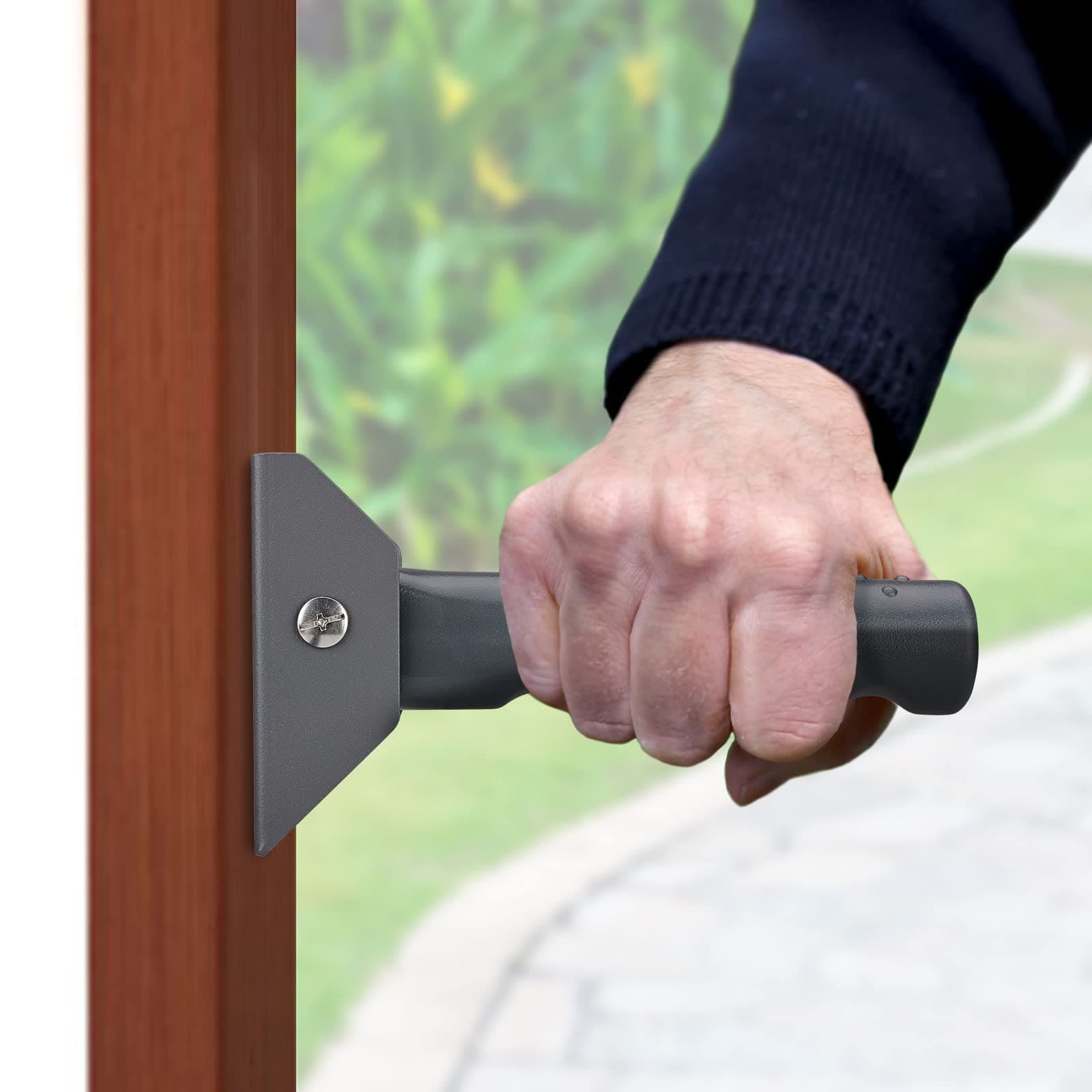 Doorway flip assist handle