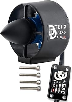 DIAMONDDYNAMICS Underwater Thruster 1.2kg Thrust 12V Brushless Motor with bi-Directional Full Waterproof ESC for ROV,RC Boat,Underwater Vehicle,Diving,Seafloor Photography,Seabed Exploration (CCW)