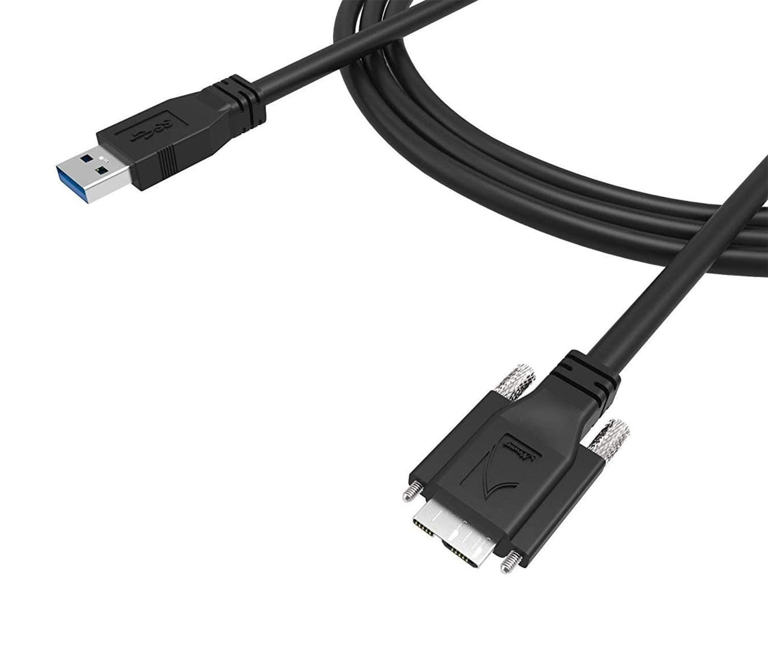 Newnex USB 3.0 A/M to Micro B/M with Dual Screw Locking Cable, 5m (15 ft.), SuperSpeed Supported, USB3 Vision Camera Compatible