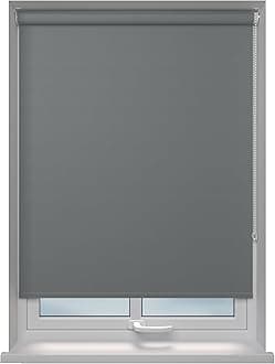 Roller blinds Thermal Blackout Roller blind - Trimmable UV Protection Child Safe Home Office Window Blinds Easy Fit Room Darkening shades Grey Blind 90cm wide x 165cm drop