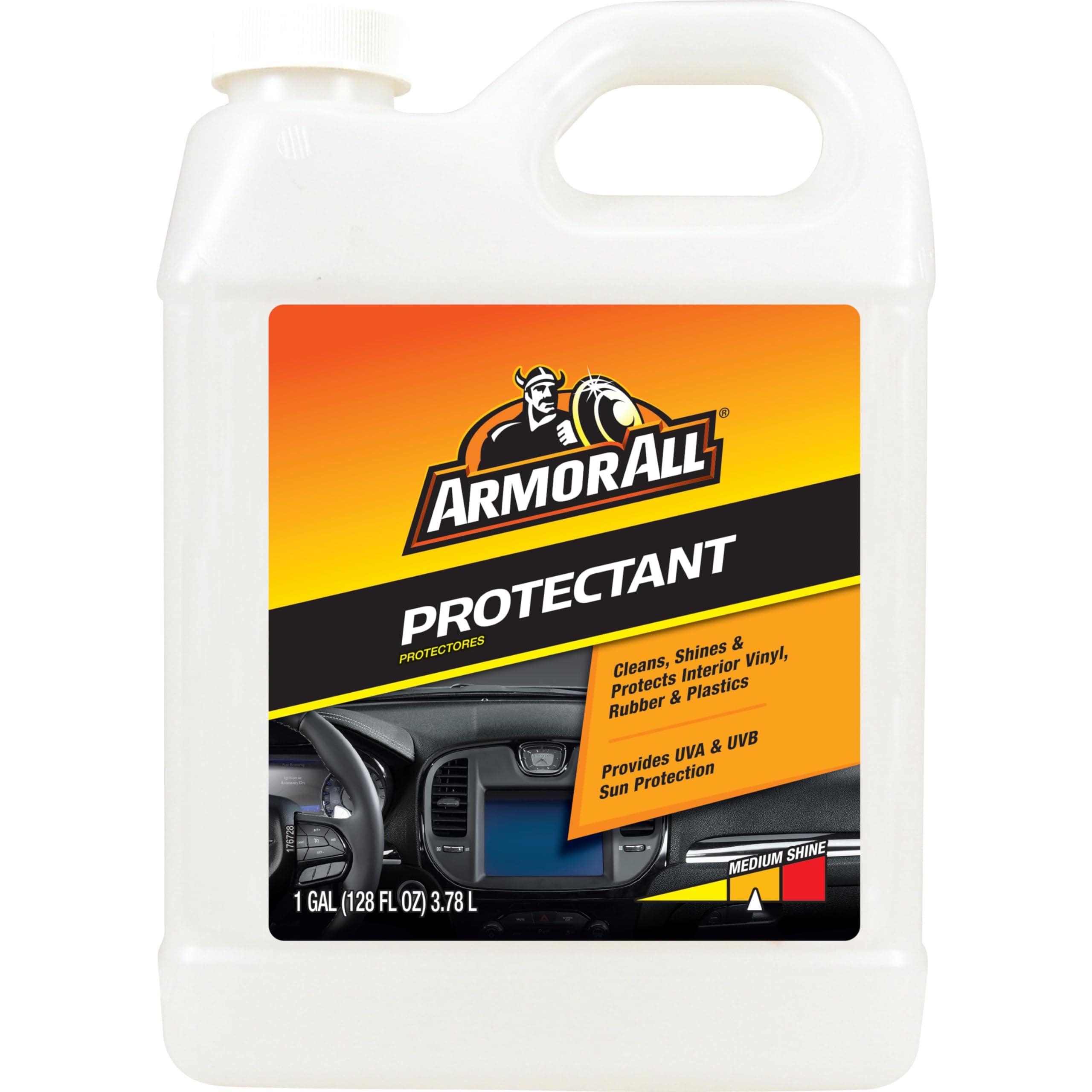 Car Protectant Refill by Armor All, Car Interior Cleaner with UV Protection, 1 Gal Each, White, 128 Fl Oz (Pack of 1)