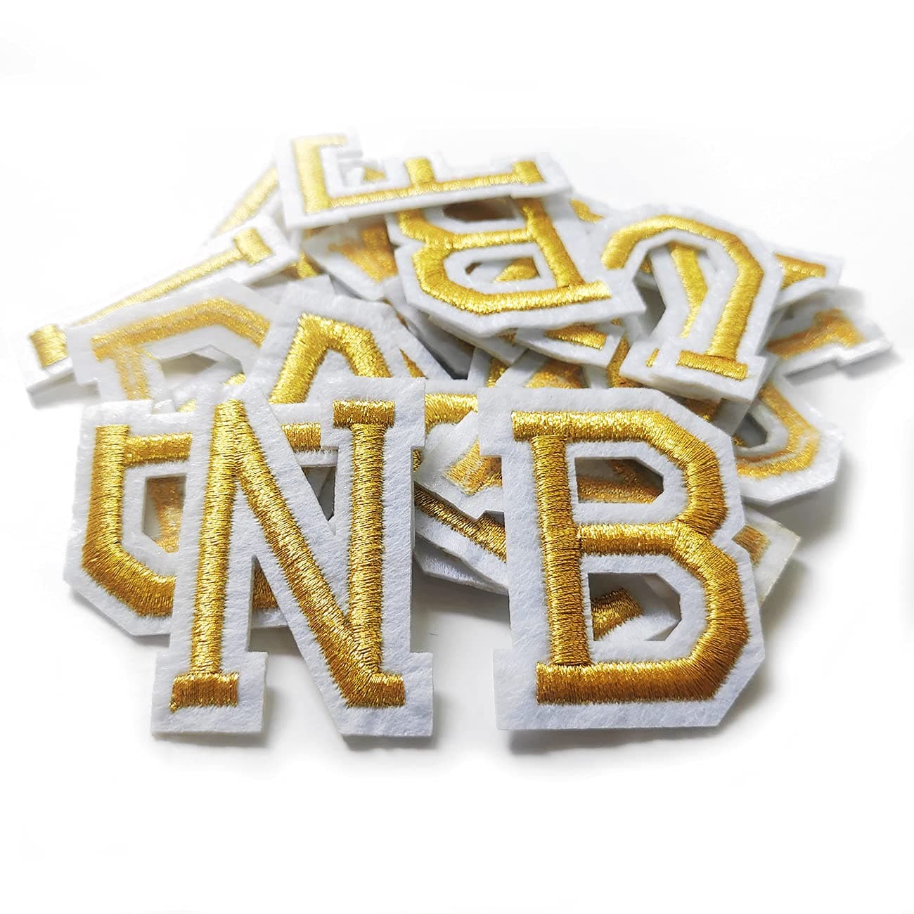 52pcs Letter Patch Gold