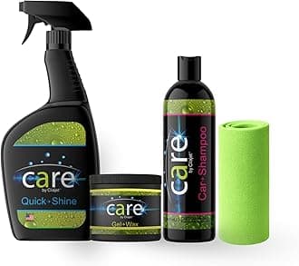 - Care Car Wash Care Kit, Automotive, Detail Your Car’s Exterior, 5 Piece Set, Includes Microfiber Towels, Works on Cars, Trucks, SUVs and More