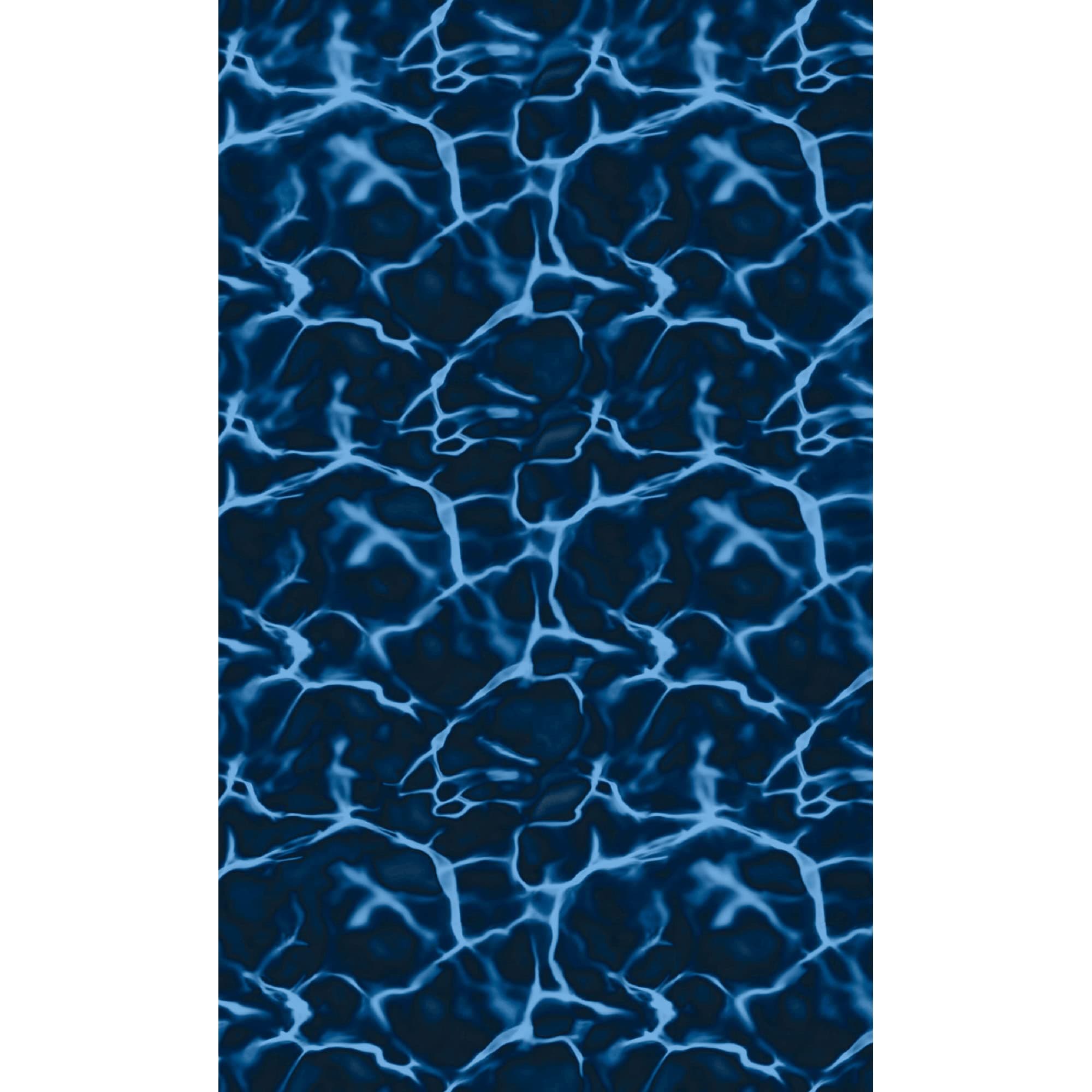 Blue Wave Evening Bay Overlap 27 ft Round Pool Liner for Above-Ground Steel Wall Pools – Weather Resistant Standard Gauge Vinyl with Welded Seams - Dark Blue, Fits 48/54-In Depth Walls