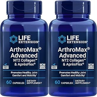 Life Extension ArthroMax Advanced with NT2 Collagen and ApresFlex, 60 Capsules (Pack of 2)
