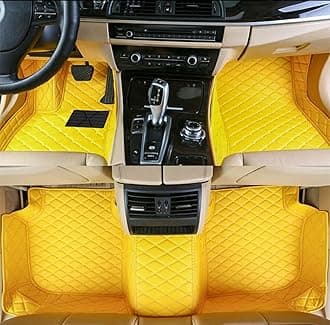 Custom Car Floor Mats Compatible with Mercedes-Benz A B C E G CL CLA CLK CLS ML EQA EQB EQC EQE EQS EQV GLA GLB GLC GLK GLS SLK SL SLC S R AMG GT Waterproof Car Mat (c-Yellow)