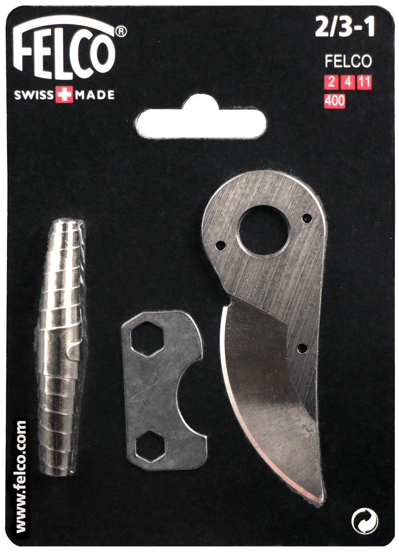 Hand Pruner Replacement Kit (2/3-1) - Spare Blade, Spring, & Adjustment Key for Garden Shears & Clippers