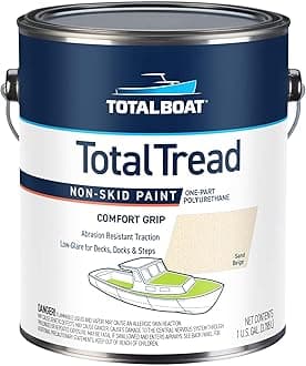TotalBoat TotalTread Anti-Slip Paint (Beige, Gallon) | Marine Grade Traction Non-Slip Coating