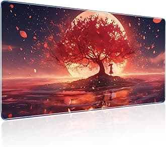 Large Gaming Mouse Pad 31.5 x 11.8in, Japanese Manga Style Mouse Pad for Enhancing Computer Desk Ambience, High-Performance Smooth Surface & Non-Slip Base Mousepad & Keyboard Pad