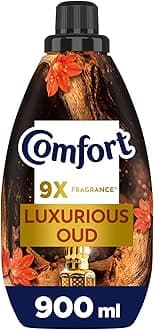 Comfort Concentrate Fabric Softener, Luxurious Oud, 9x fragrance, 900ml,Packaging may vary