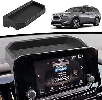 2025 Pathfinder Dash Console Organizer - Behind Screen Organizer Tray For 2022-2025 Nissan Pathfinder(SL/Platinum) Accessories Dashboard Storage Behind 9-Inch Screen Center Console Organizer