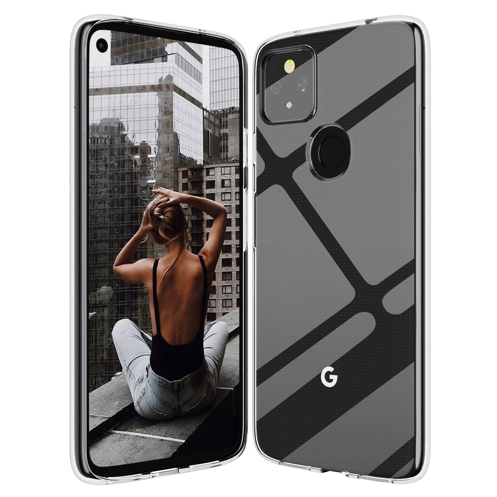 for Google Pixel 4a 5G Clear Case Slim Thin Silicone Soft Skin Phone Cases Flexible TPU Lightweight Gel Rubber Anti-Scratches Shock Absorption Protective Cases Cover for Pixel 4a 5G,Crystal Clear