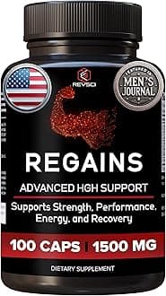 HGH Supplements for Men & Women - Regains Natural Anabolic Muscle Growth Building & Human Growth Hormone for Men, Muscle Builder for Men, Muscle Recovery Post Workout Supplement, 100 Protein Pills
