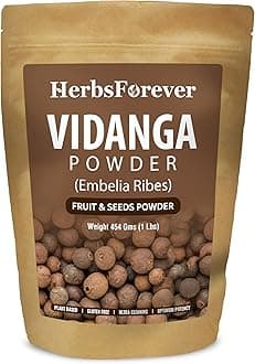 HerbsForever Vidanga(Embelia Ribes) Powder(Fruit & Seed)-Microbeal & Lymphatic Detox,Support Gut Health, Blood Purification- Wild & Nautral Ayurvedic Herb | Non GMO,2X Potency,Ultra Clean |16oz-1LBS