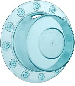 SlipX Solutions Bottomless Bath | Overflow Drain Cover for Tub | Best Gifts for Mom, Spa & Bath Accessories | Drain Block, Water Stopper Plug | Bath Essentials for Women | 4" Diameter, Aqua