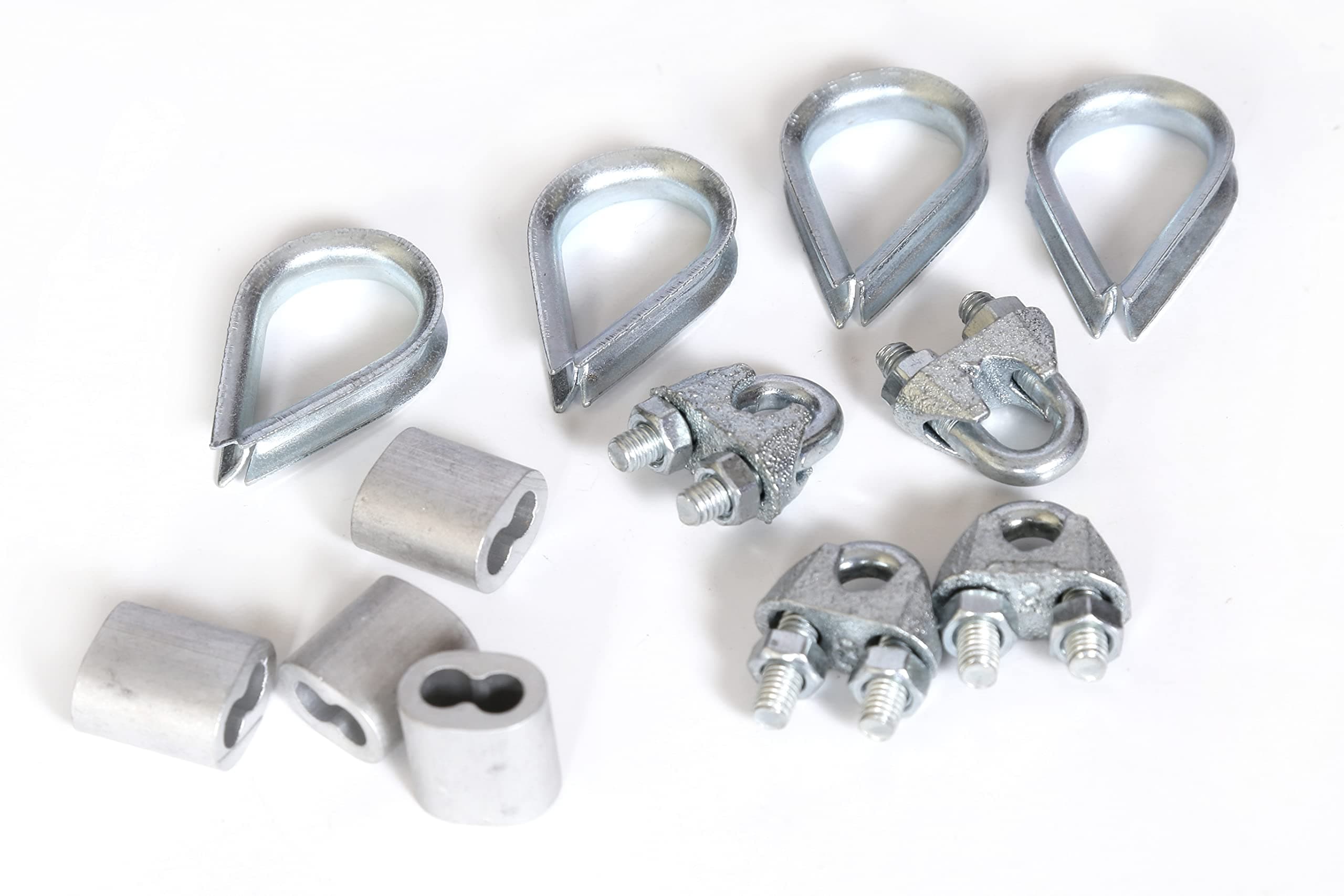 Gym Wire U Lock/Wire Thimble (Eye) Lock/Wire Ferul Lock Combo Pack