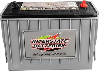 Heavy Duty Marine Deep Cycle Battery 12V 100Ah 925CCA (31-AGM7) Pure Matrix Power Commercial AGM Cranking Replacement (Group Size 31) GEM Cars, Yachts, Extra Fuel Tank Trucks