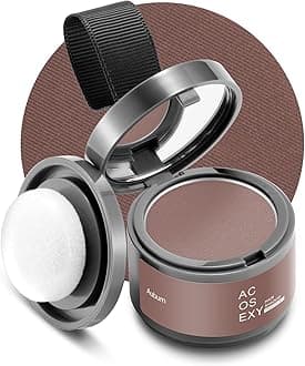 Root Touch Up Hair Color Powder for Gray Coverage and Thinning Hair - Auburn Hairline Shadow Powder for Women's Eyebrows and Men's Beard Lines, Bald Spots (Auburn)