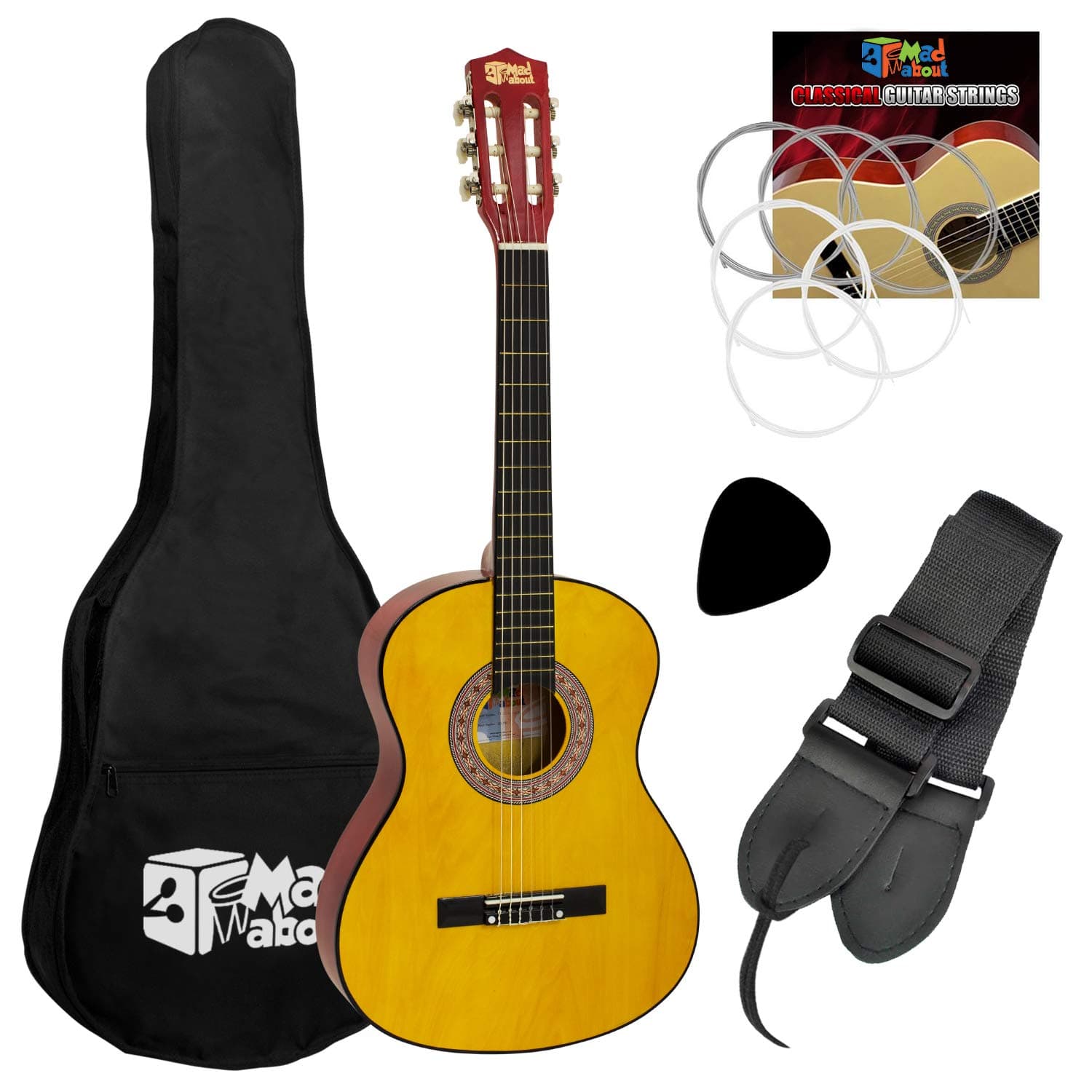 Childrens Classical Guitar Kids Pack 1/4 Size by Mad About
